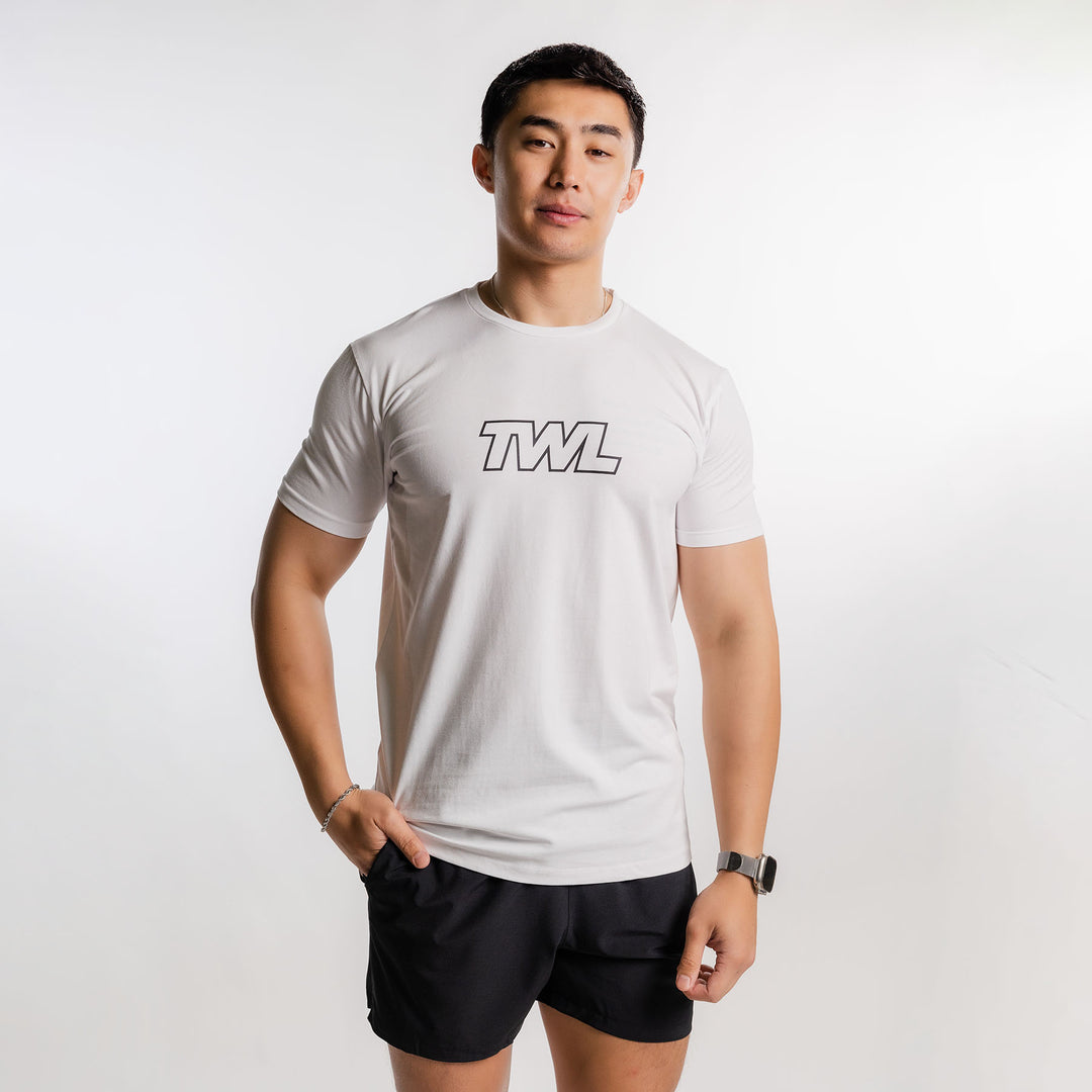 TWL - MEN'S EVERYDAY T-SHIRT - ATHLETE - WHITE