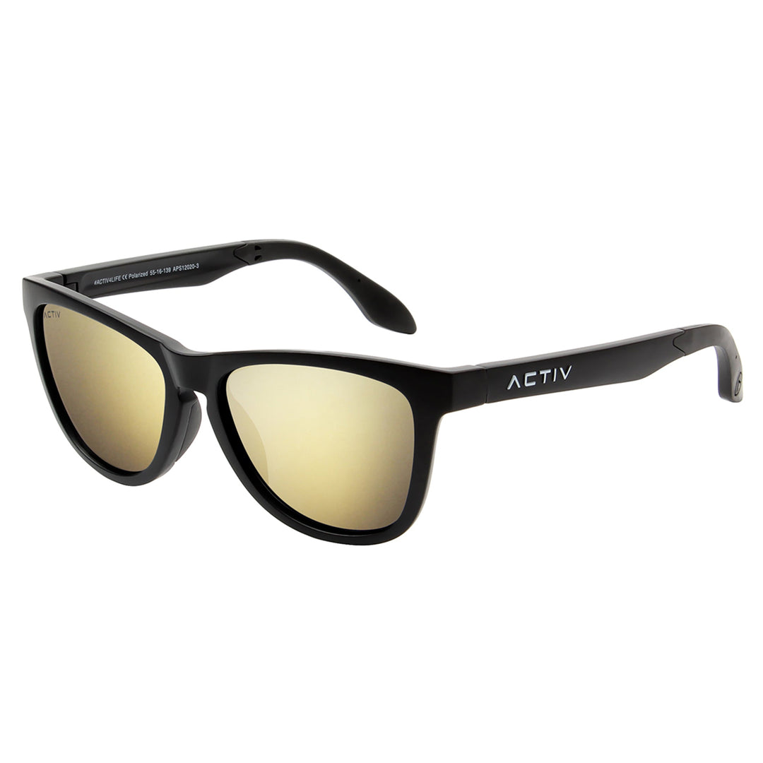 ACTIV - One - Matte Black with Gold Lens