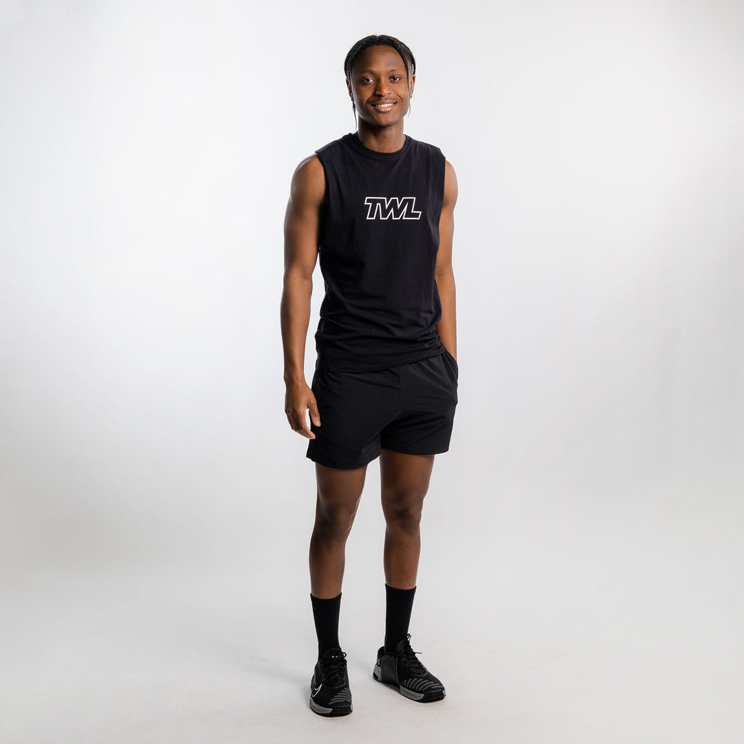 TWL - MEN'S EVERYDAY MUSCLE TANK - ATHLETE - BLACK