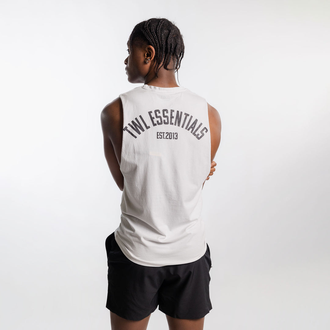 TWL - MEN'S EVERYDAY MUSCLE TANK - ESSENTIALS - WHITE