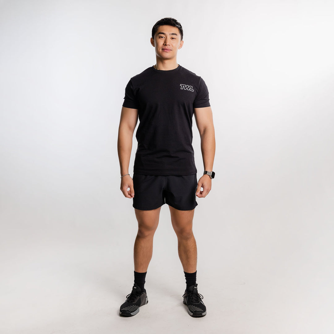 TWL - MEN'S EVERYDAY T-SHIRT - ATHLETE ICON - BLACK