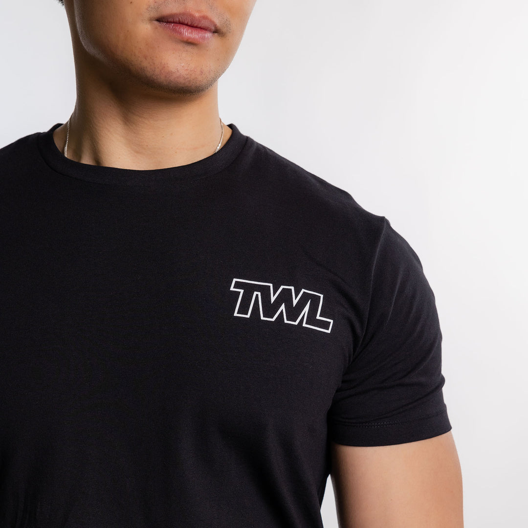 TWL - MEN'S EVERYDAY T-SHIRT - ATHLETE ICON - BLACK