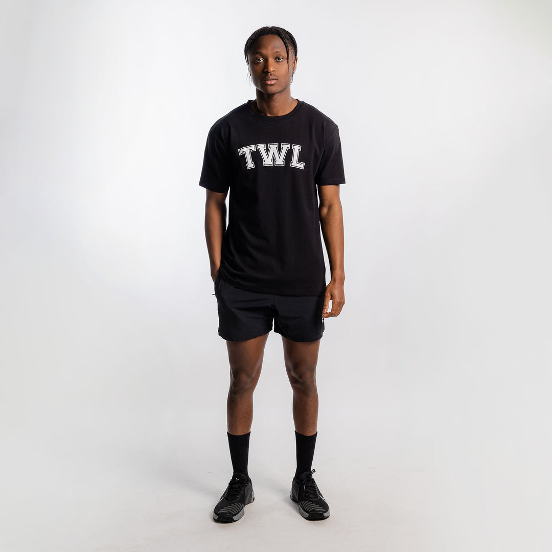 TWL - OVERSIZED T-SHIRT - VARSITY - BLACK