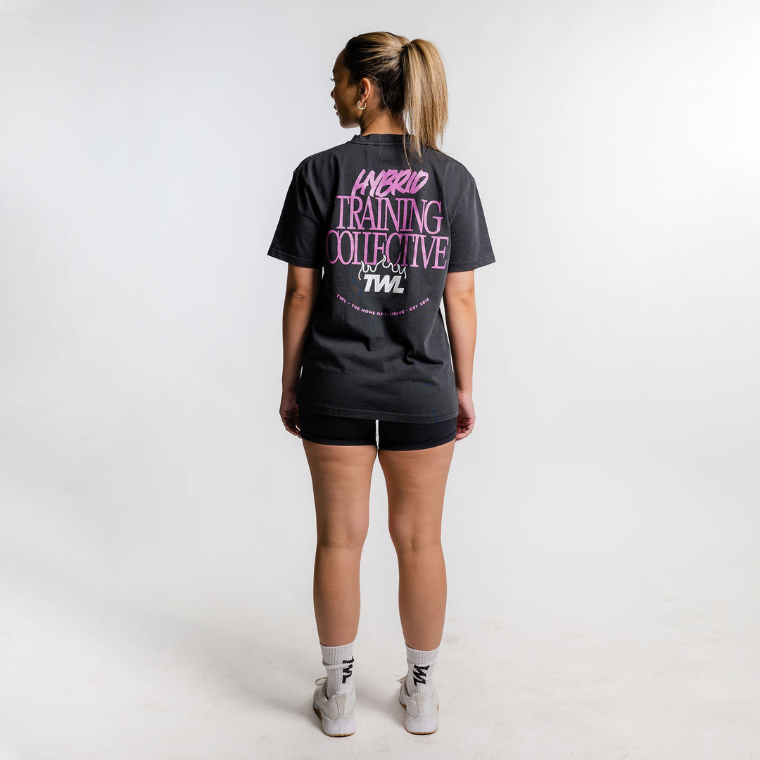 TWL - LIFESTYLE OVERSIZED T-SHIRT - TRAINING COLLECTIVE - WASHED BLACK