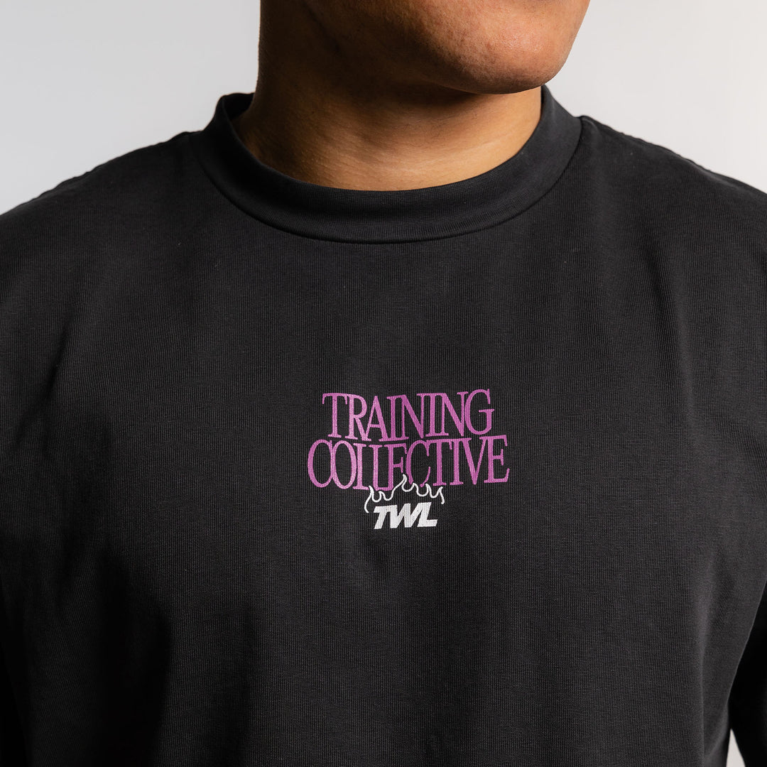 TWL - LIFESTYLE OVERSIZED T-SHIRT - TRAINING COLLECTIVE - WASHED BLACK