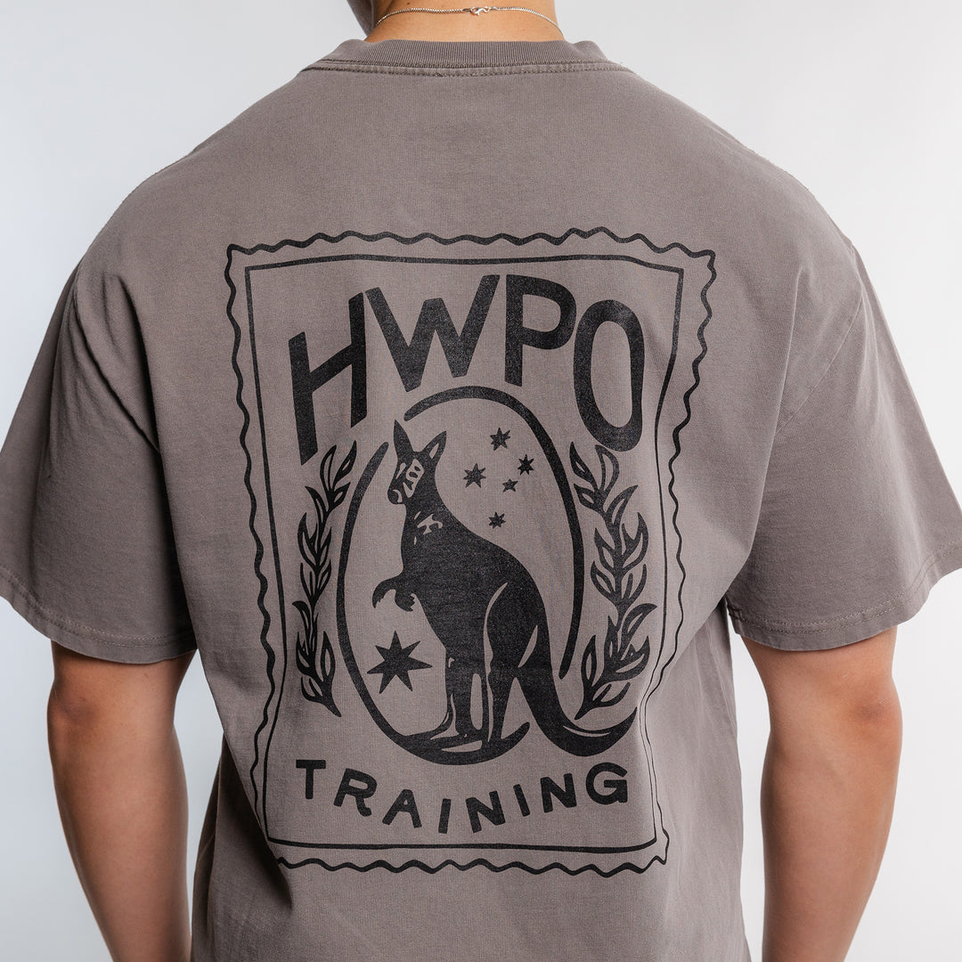 HWPO - OVERSIZED T-SHIRT - FADED GRAY