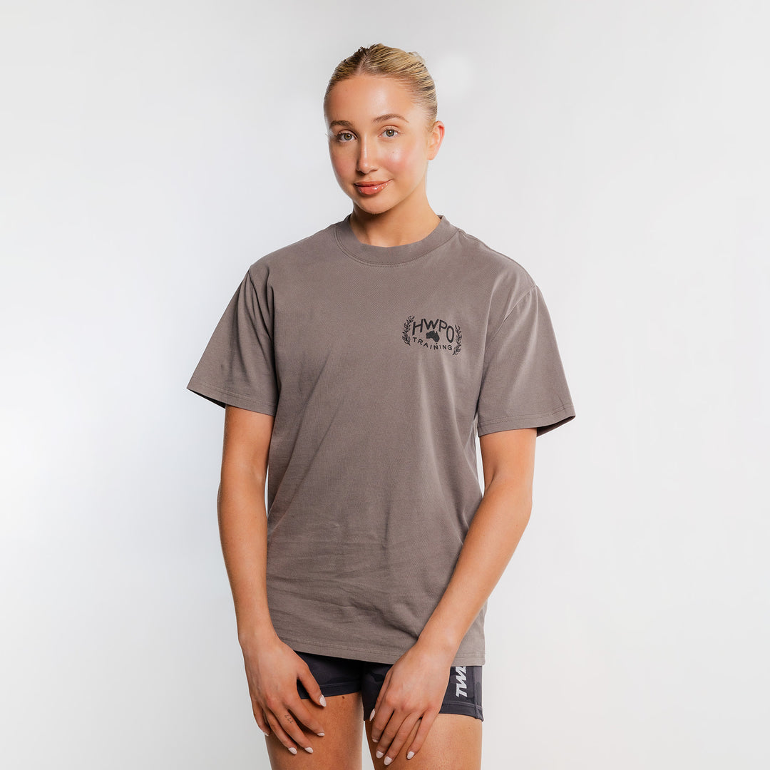 HWPO - OVERSIZED T-SHIRT - FADED GRAY