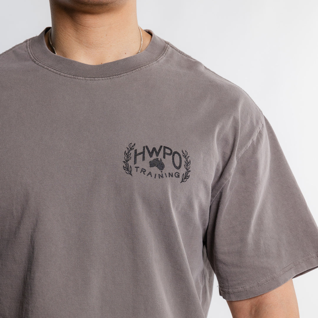 HWPO - OVERSIZED T-SHIRT - FADED GRAY