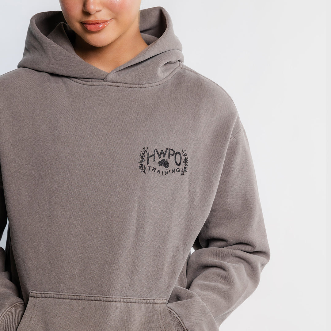 HWPO - RELAXED HOODIE - FADED GRAY