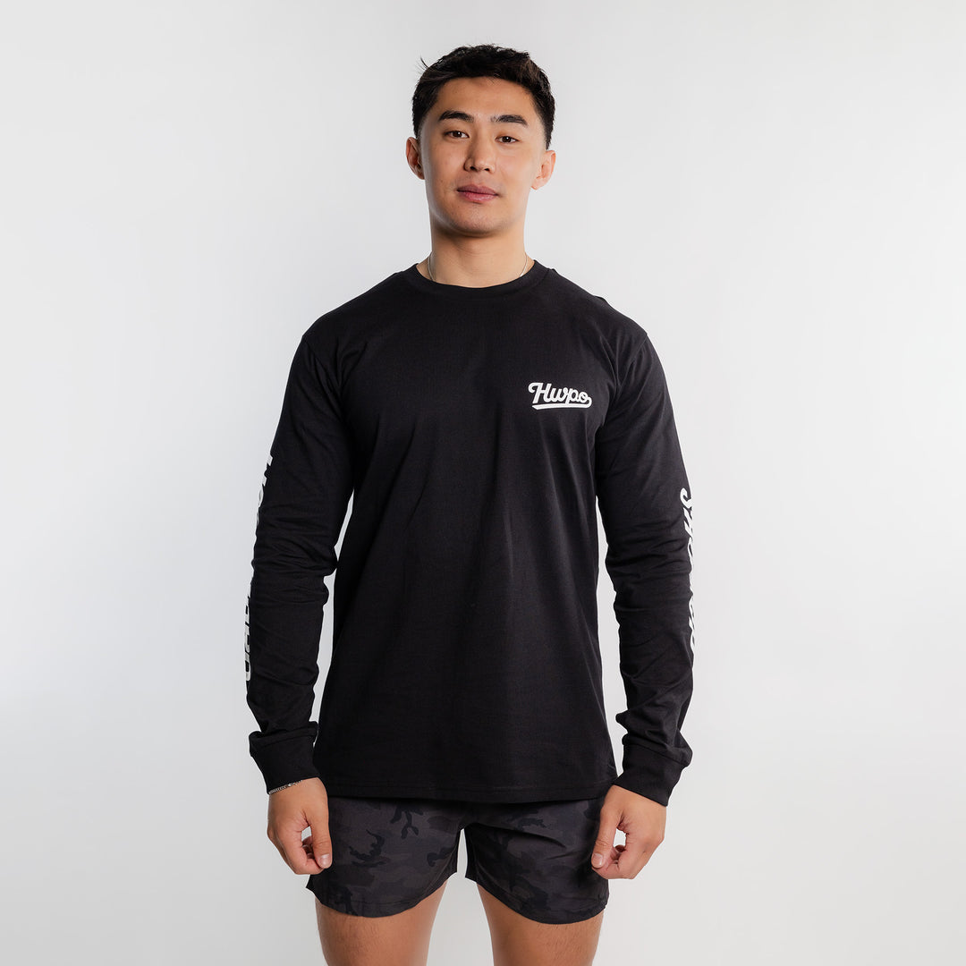 HWPO - CORE VALUES LONGSLEEVE - BLACK/WHITE