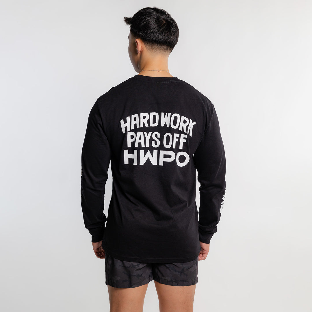 HWPO - CORE VALUES LONGSLEEVE - BLACK/WHITE