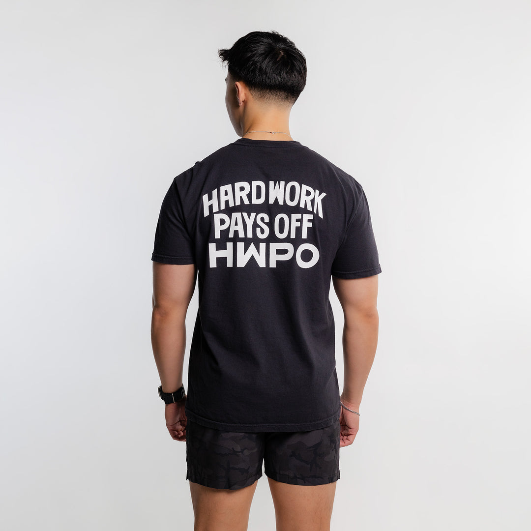 HWPO - STATEMENT T-SHIRT - BLACK/WHITE