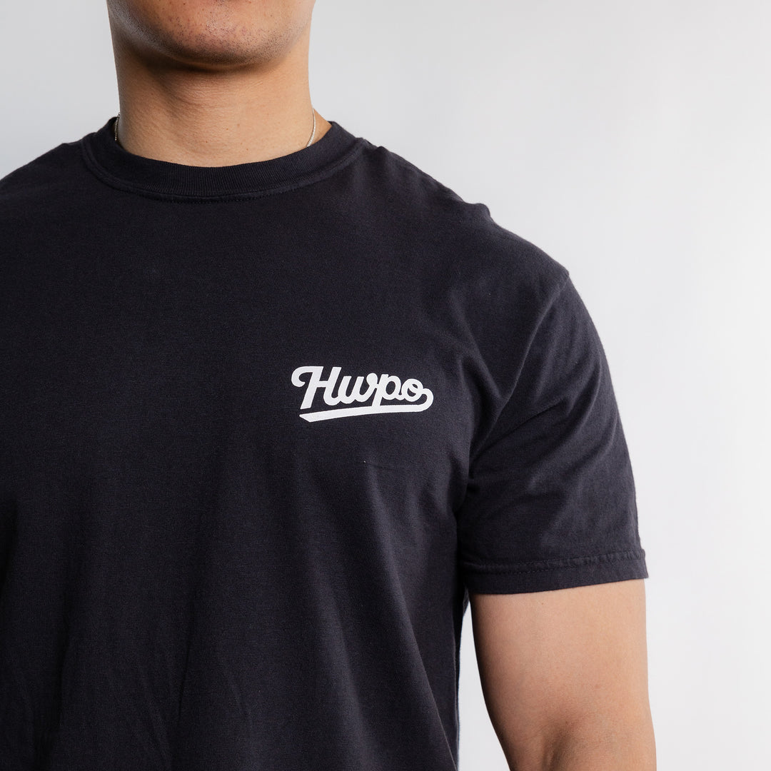 HWPO - STATEMENT T-SHIRT - BLACK/WHITE