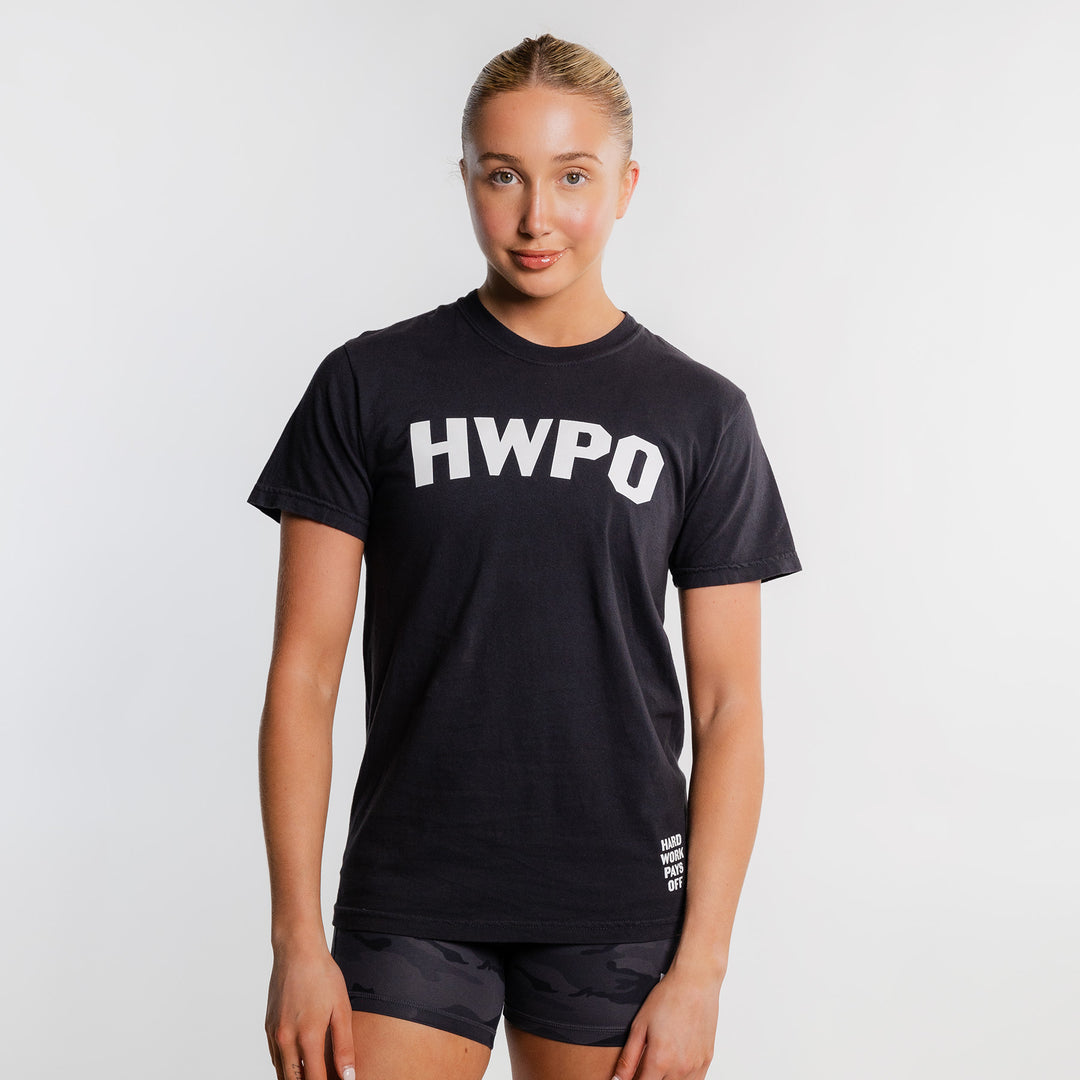 HWPO - STATEMENT T-SHIRT 2.0 - BLACK/WHITE