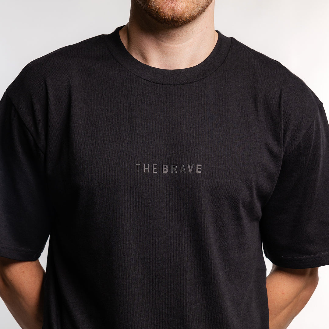 THE BRAVE - LIFESTYLE OVERSIZED T-SHIRT - BLACK