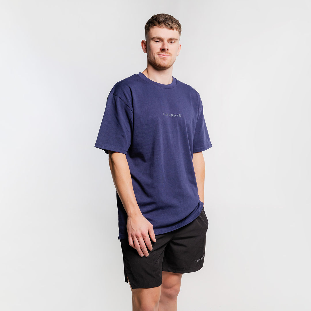 THE BRAVE - LIFESTYLE OVERSIZED T-SHIRT - DARK NAVY