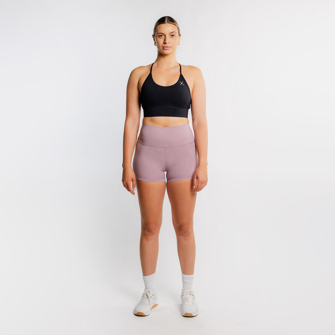 TWL - WOMEN'S HIGH WAISTED BALANCE SHORTS - LILAC CHALK