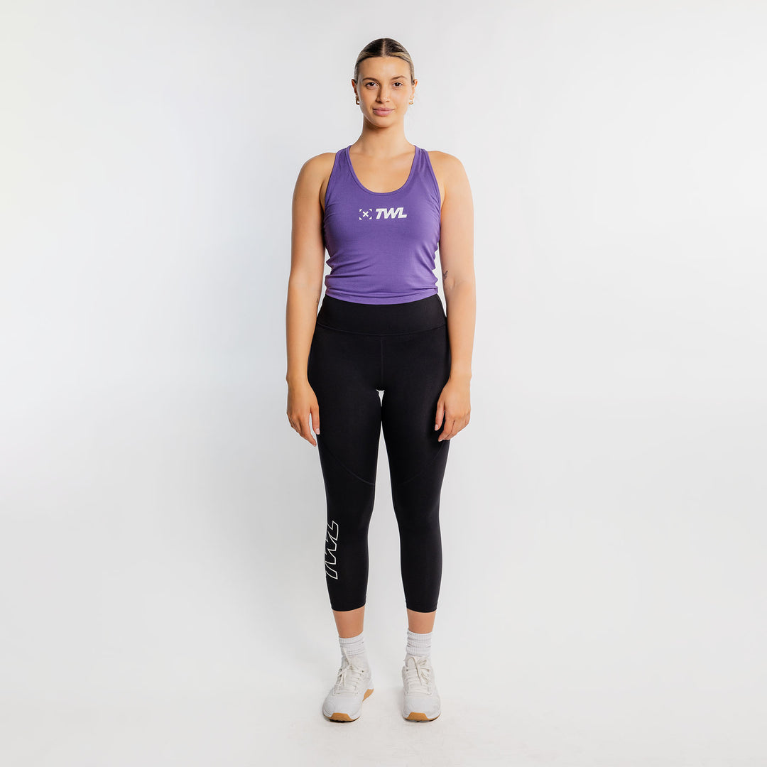 TWL - WOMEN'S EVERYDAY RACERBACK CROP - DAHLIA