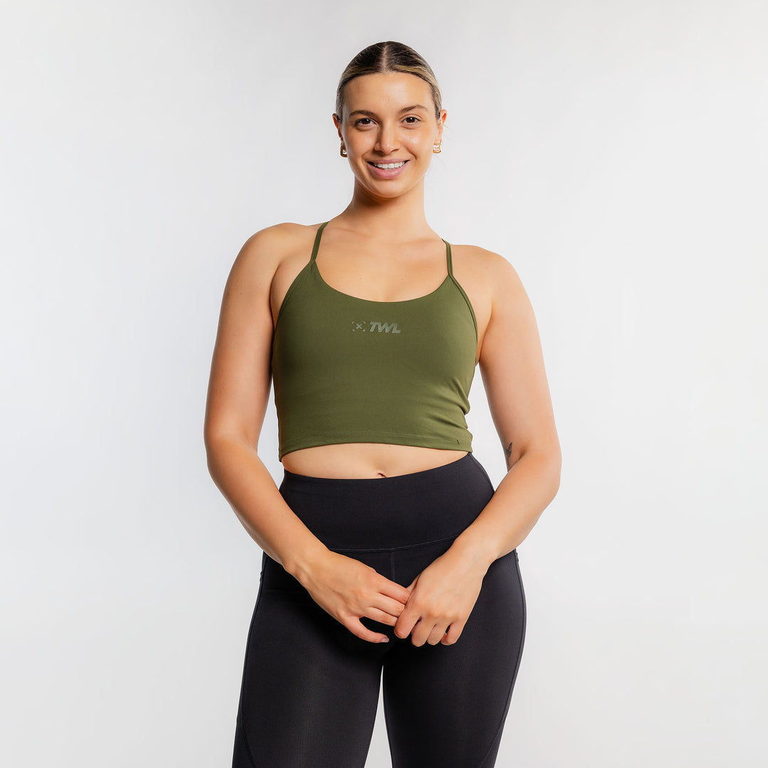 TWL - WOMEN'S FORM BRA - DARK KHAKI