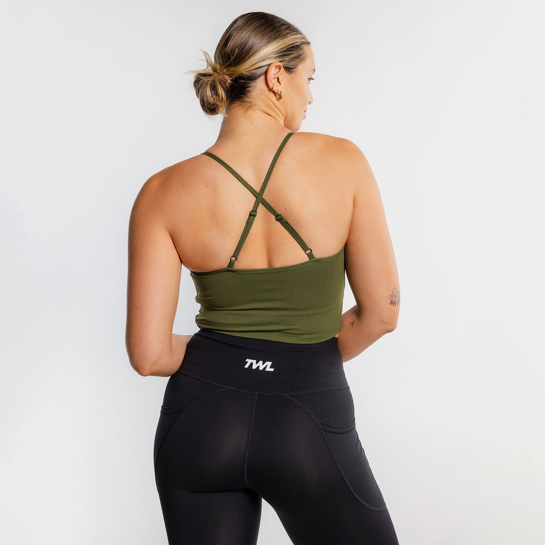 TWL - WOMEN'S FORM BRA - DARK KHAKI