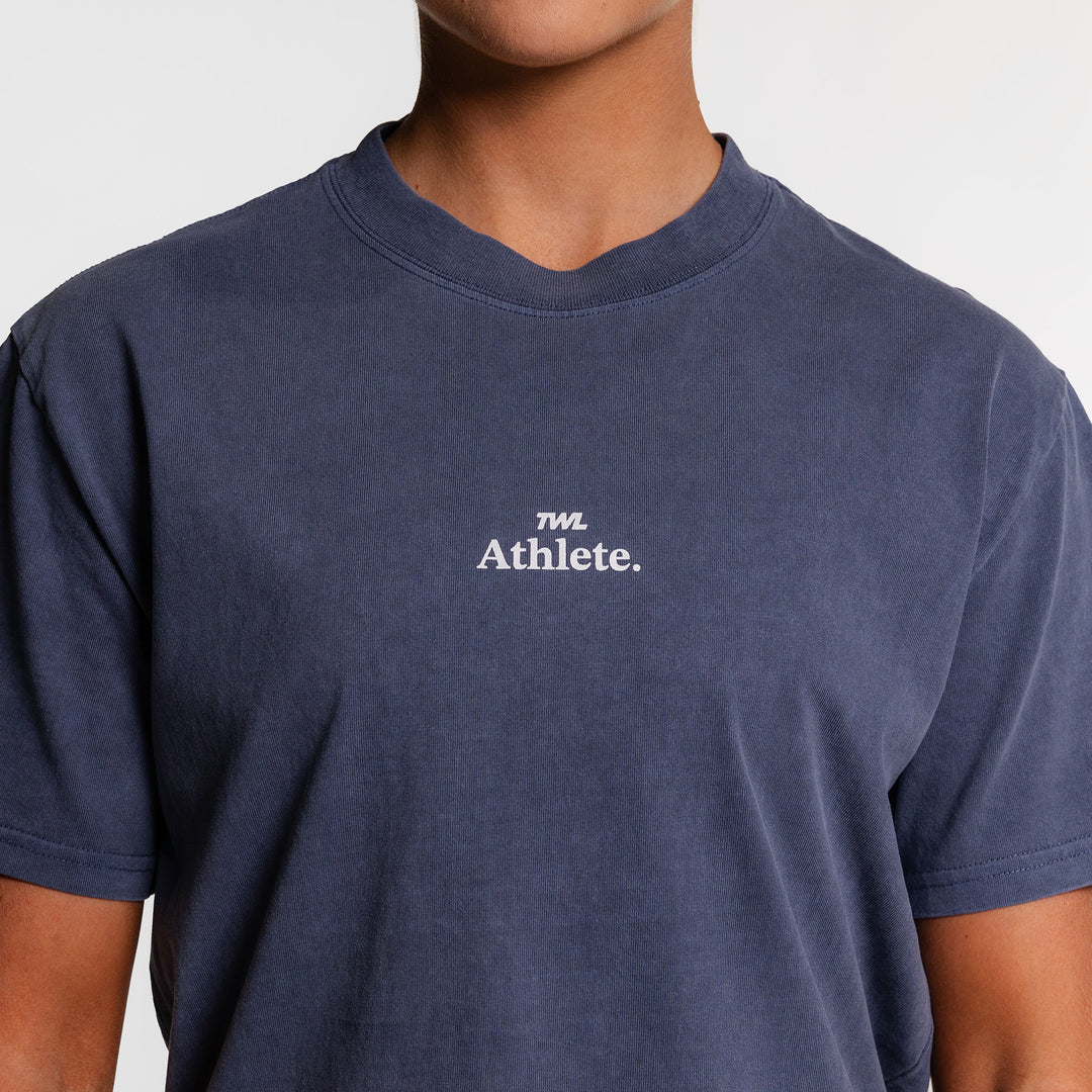 TWL - LIFESTYLE OVERSIZED T-SHIRT - Y2K ATHLETE -  FADED INDIGO