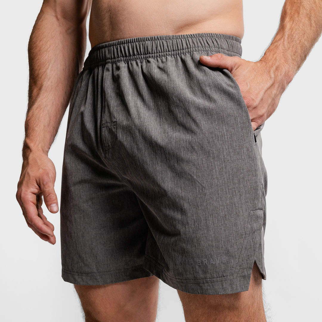 THE BRAVE - MEN'S CRUISER SHORT 3.0 - HEATHER GREY