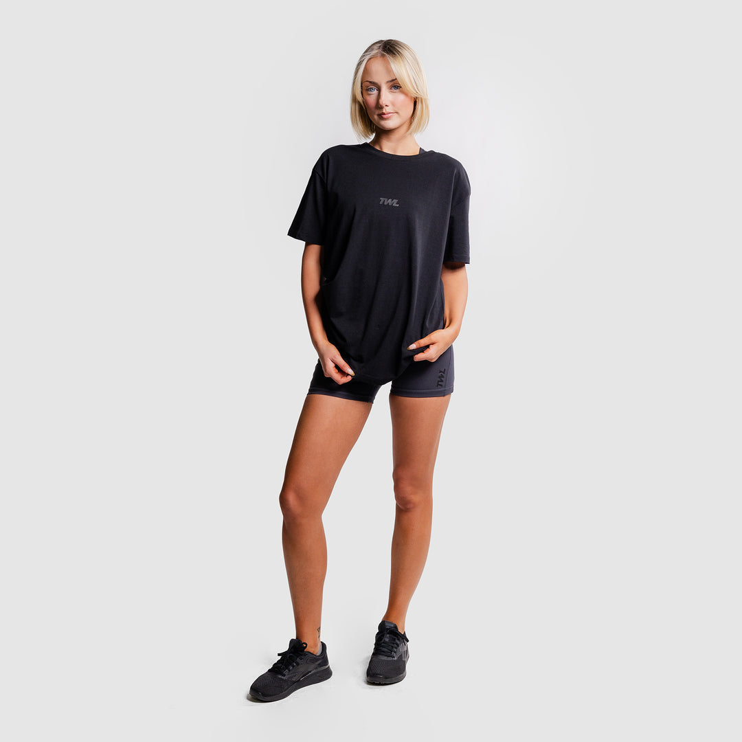 TWL - OVERSIZED T-SHIRT - ENDORPHINS - TRIPLE BLACK