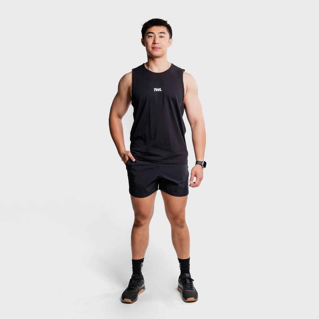 TWL - MEN'S EVERYDAY TANK - BLACK/WHITE