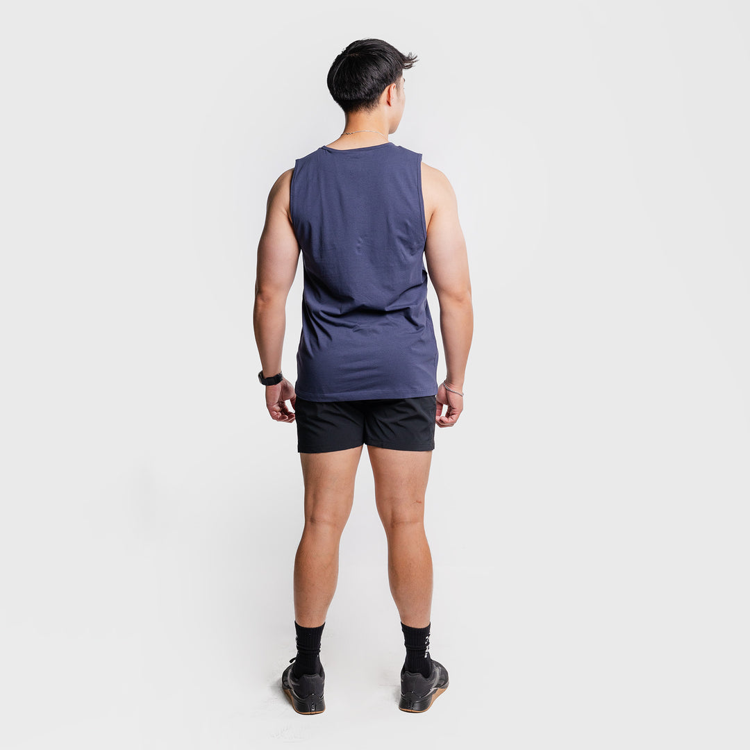 TWL - MEN'S EVERYDAY TANK - MIDNIGHT NAVY/WHITE