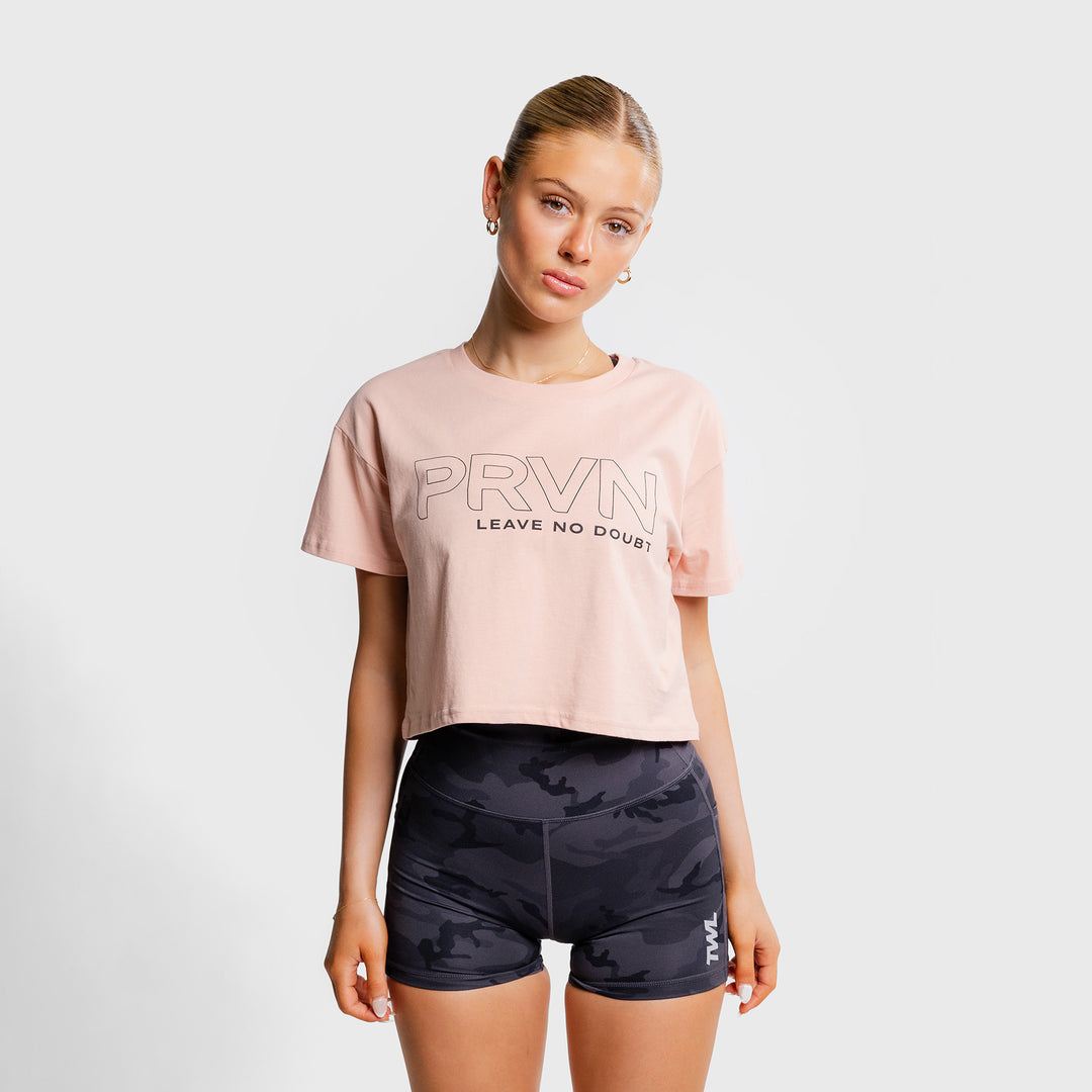 TWL - PRVN LND CROP - PALE PINK/ BLACK