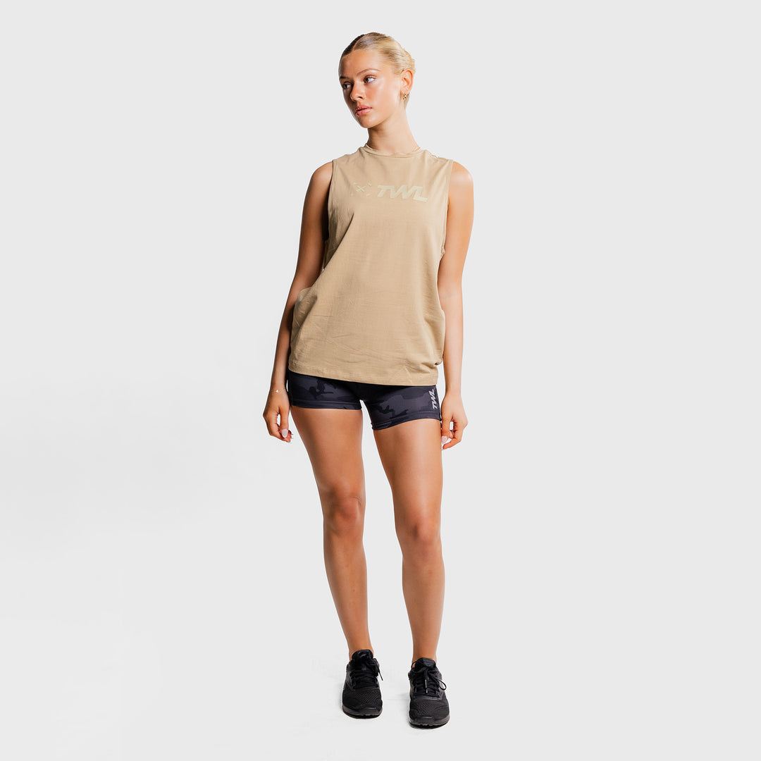 TWL - WOMEN'S EVERYDAY MUSCLE TANK - SAND