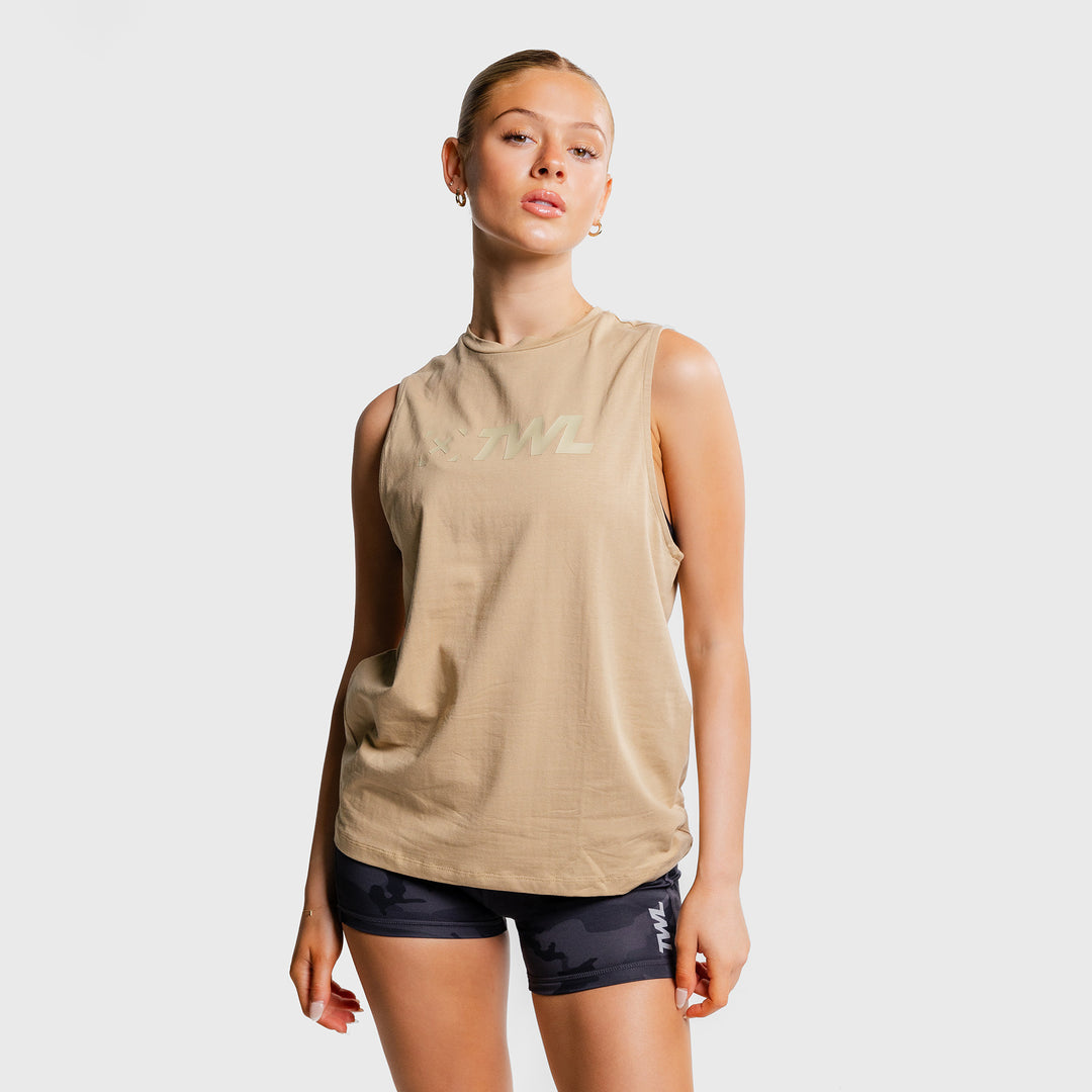 TWL - WOMEN'S EVERYDAY MUSCLE TANK - SAND