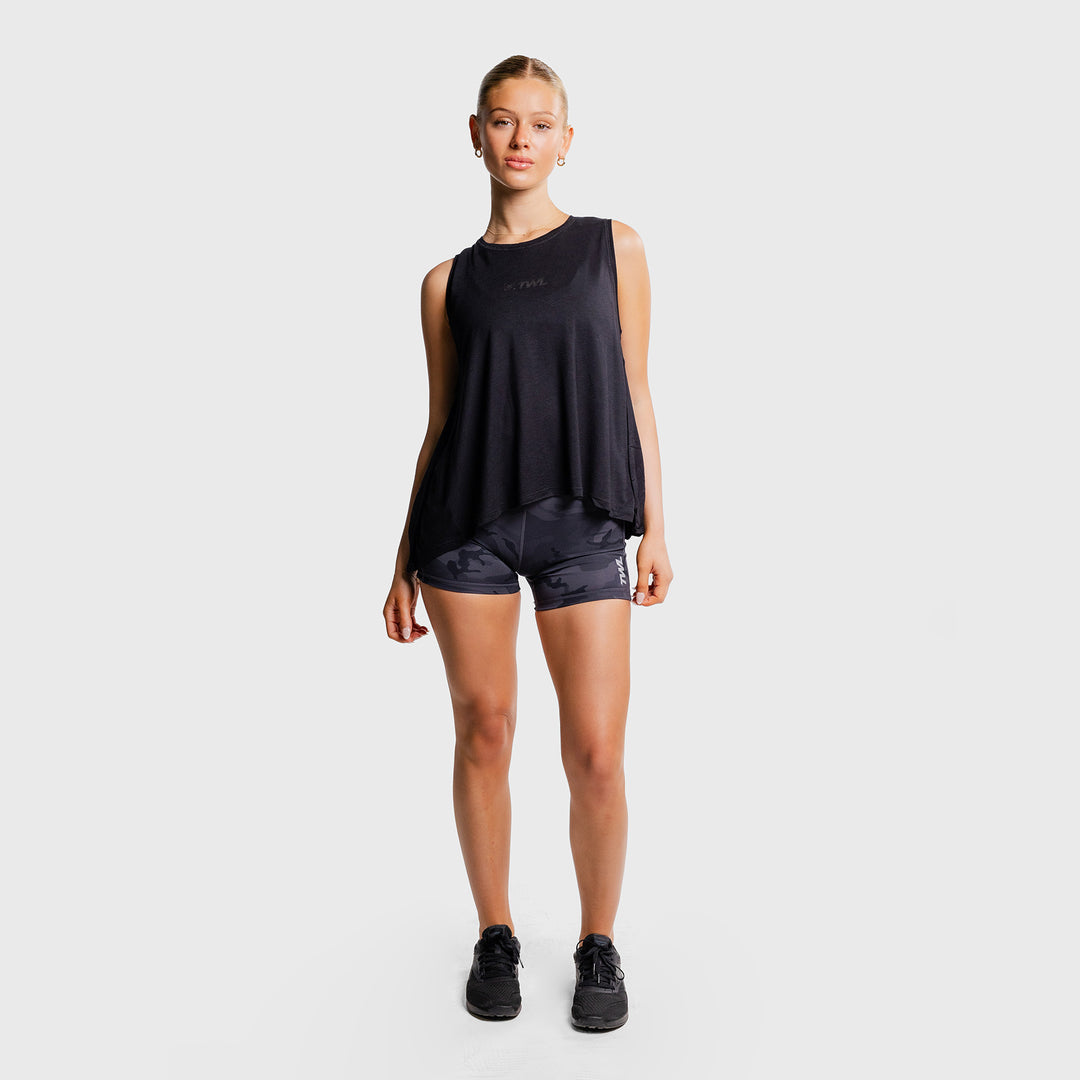 TWL - WOMEN'S FLOW TANK - BLACK/BLACK