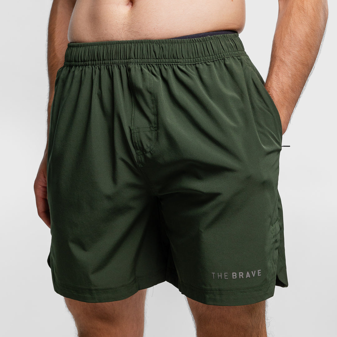 THE BRAVE - MEN'S CRUISER SHORT 3.0 - DARK OLIVE