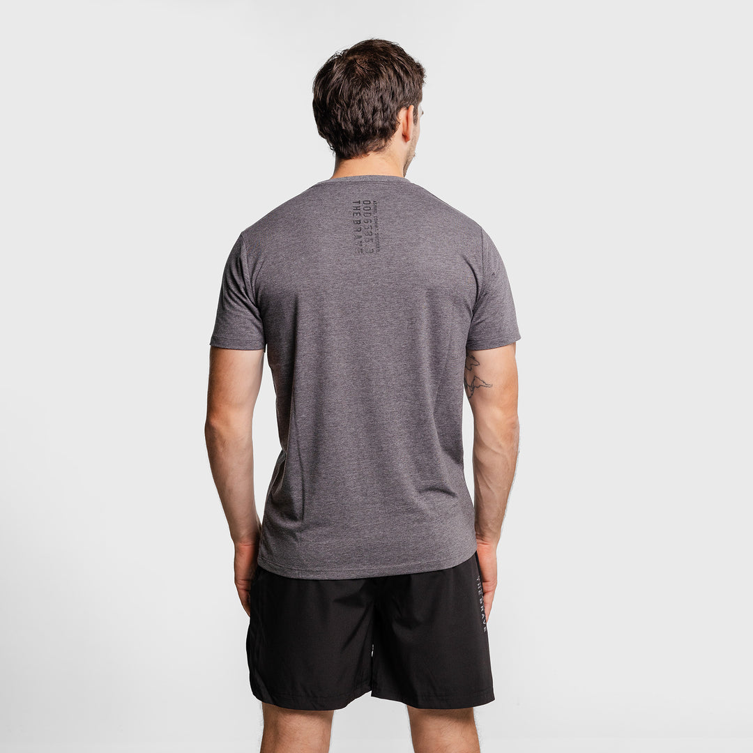 The Brave - Men's Signature T-Shirt - CHARCOAL MARLE