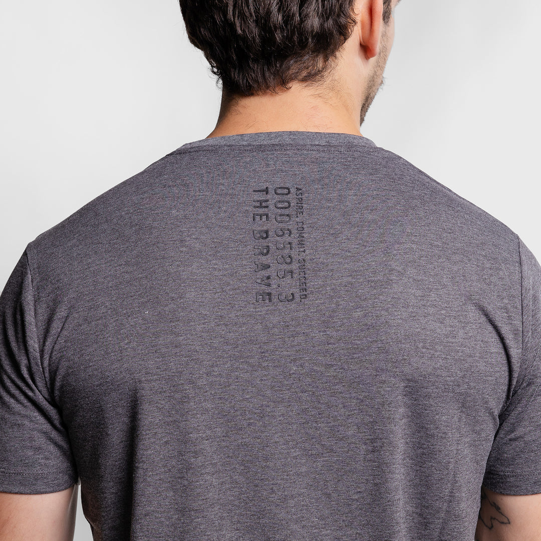 The Brave - Men's Signature T-Shirt - CHARCOAL MARLE