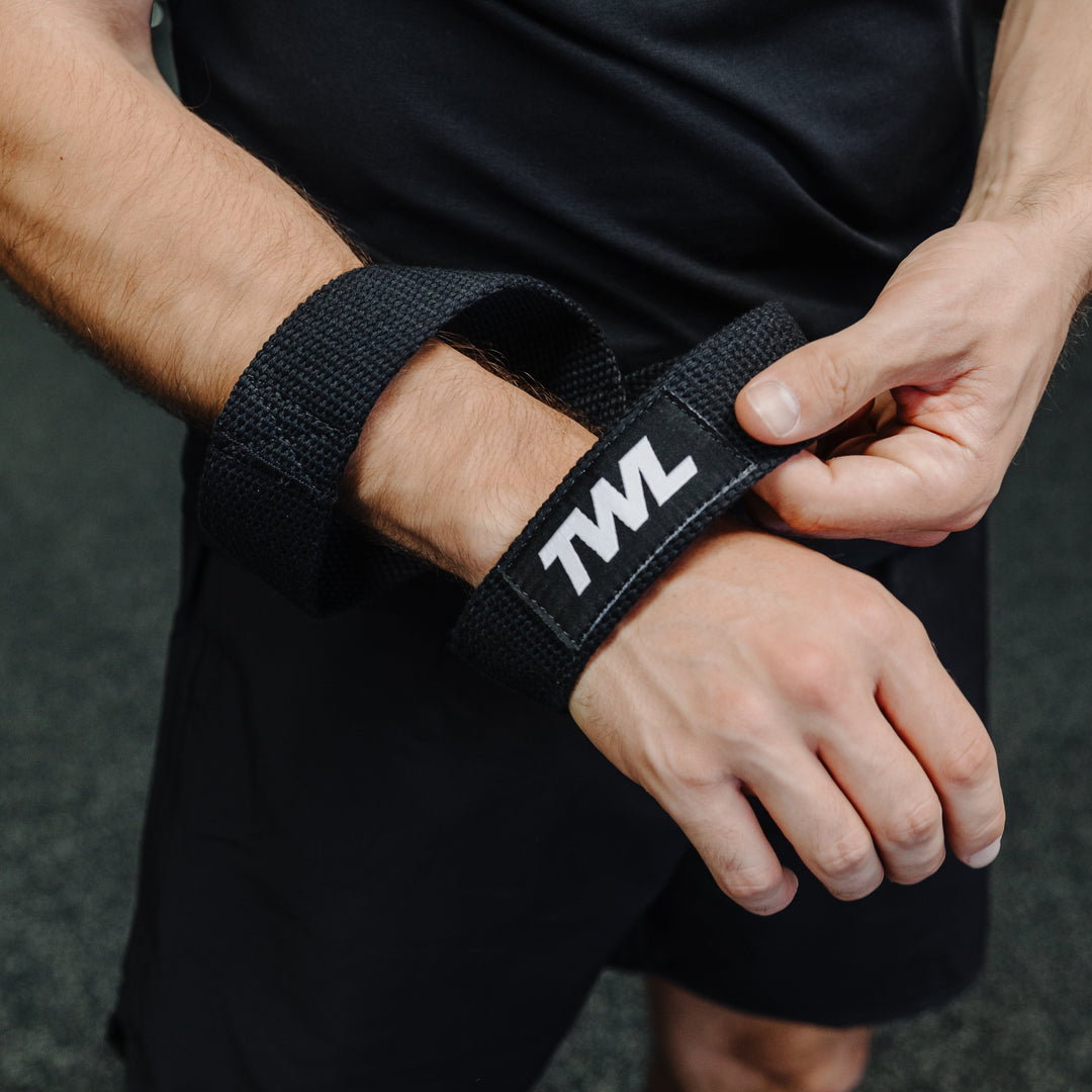 TWL - FIG 8 LIFTING STRAPS - BLACK