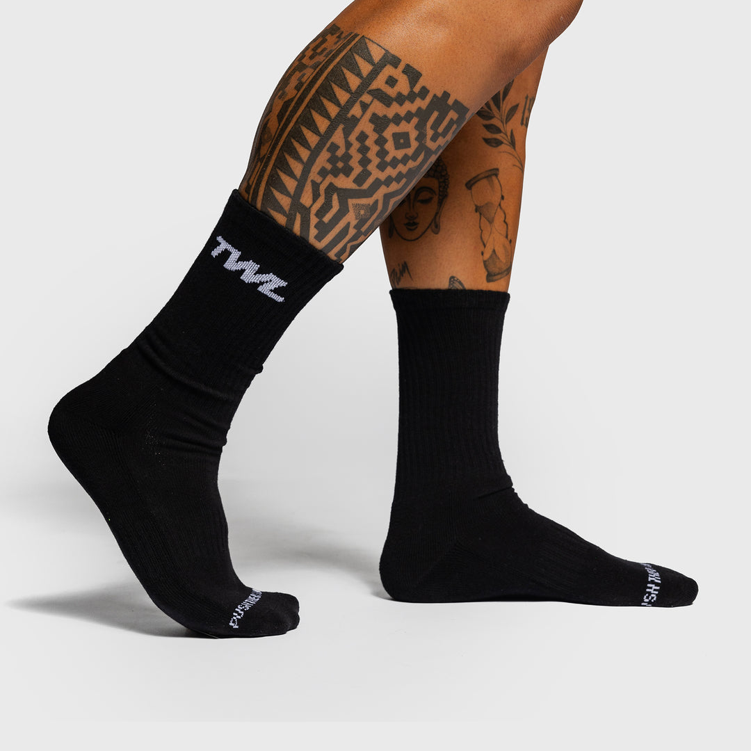 TWL - CREW SOCKS - BLACK