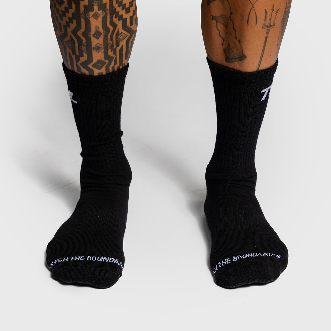 TWL - CREW SOCKS - BLACK