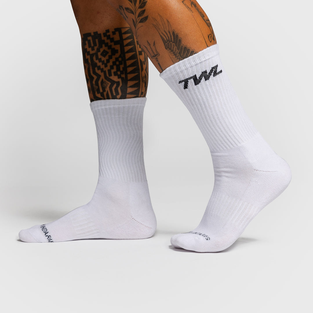 TWL - CREW SOCKS - WHITE