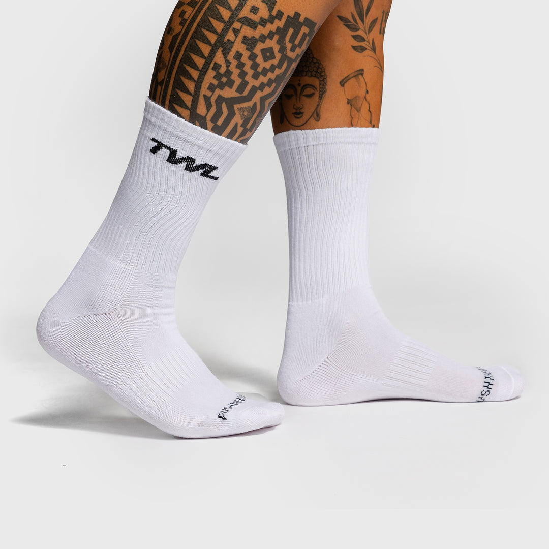 TWL - CREW SOCKS - WHITE