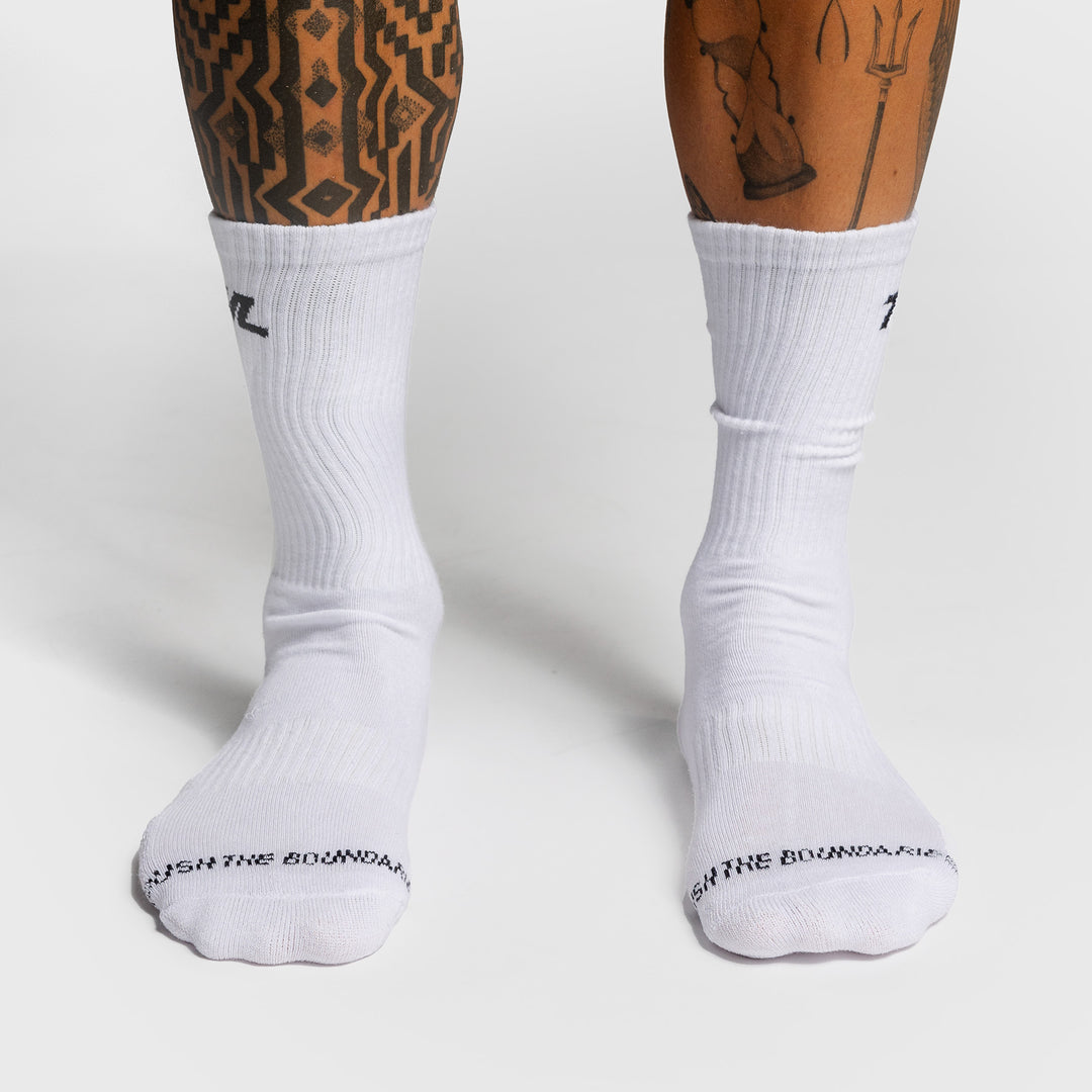 TWL - CREW SOCKS - WHITE