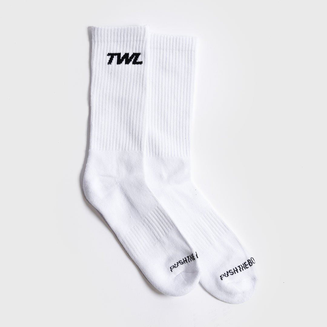 TWL - CREW SOCKS - WHITE