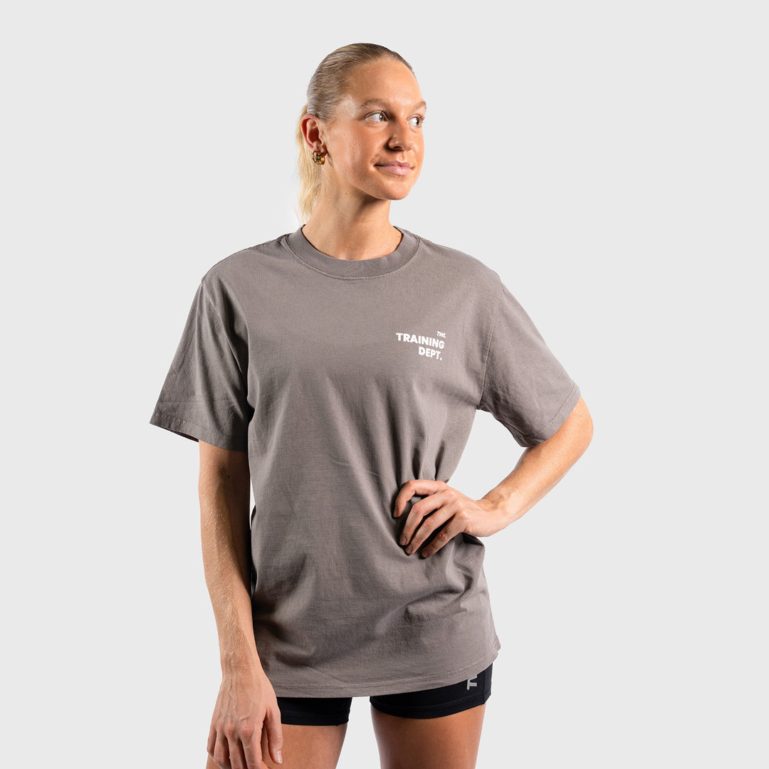 TWL - LIFESTYLE OVERSIZED T-SHIRT - VALUES COLLECTION - TRAINING DEPT/WASHED GREY