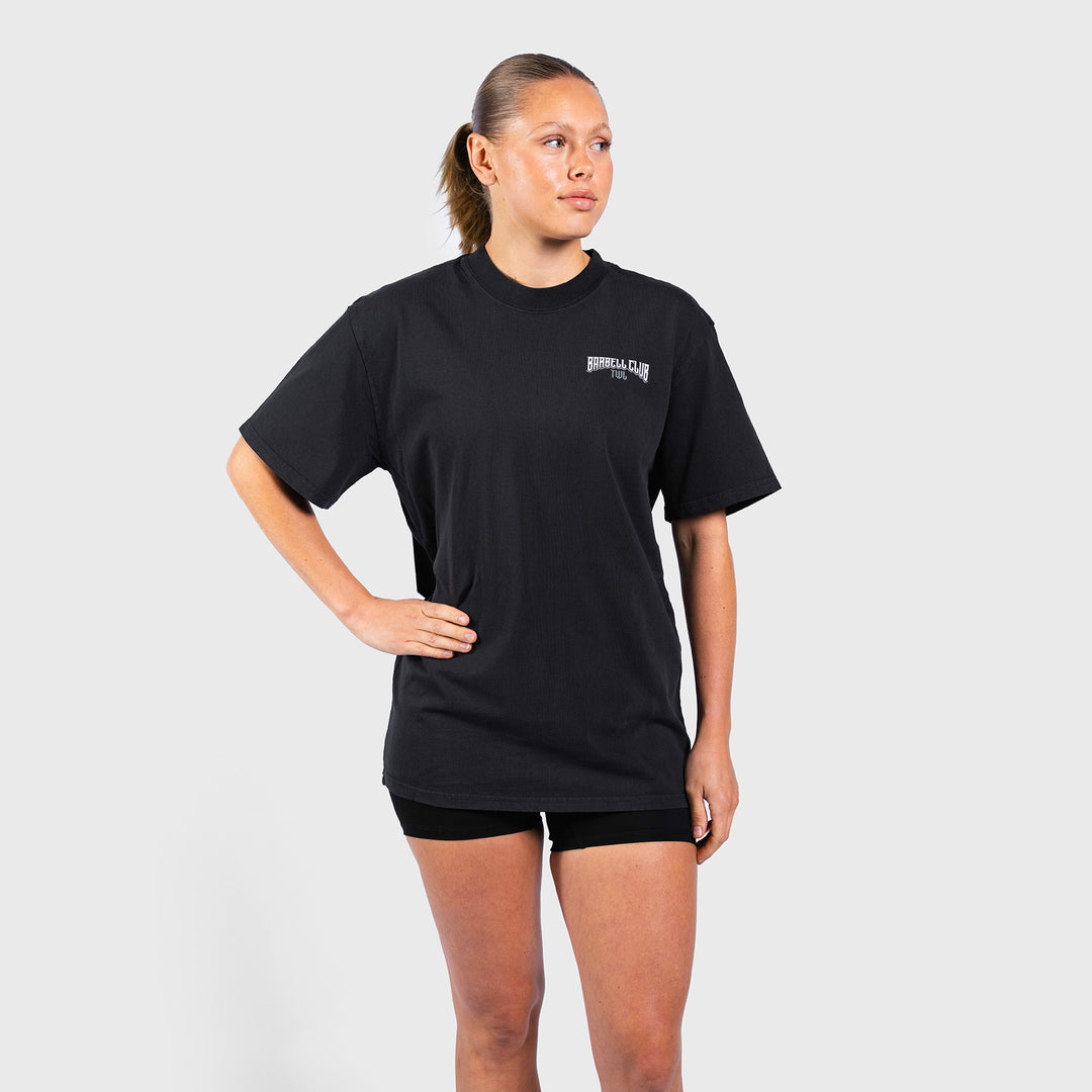 TWL - LIFESTYLE OVERSIZED T-SHIRT - BARBELL CLUB - CHEETAH/FADED BLACK