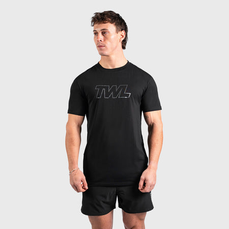 TWL - OVERSIZED T-SHIRT - ATHLETE - BLACK