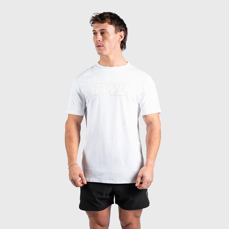 TWL - OVERSIZED T-SHIRT - ATHLETE - WHITE