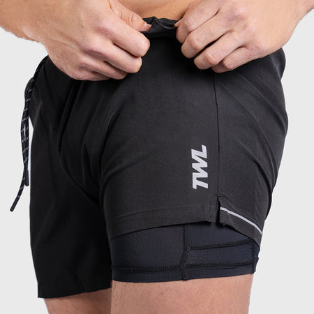TWL - MEN'S CADENCE LINED SHORTS - BLACK