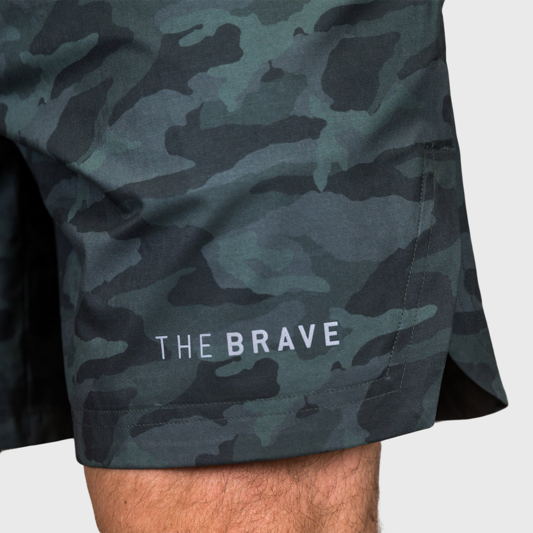 THE BRAVE - MEN'S CRUISER SHORT 3.0 - GREEN CAMO