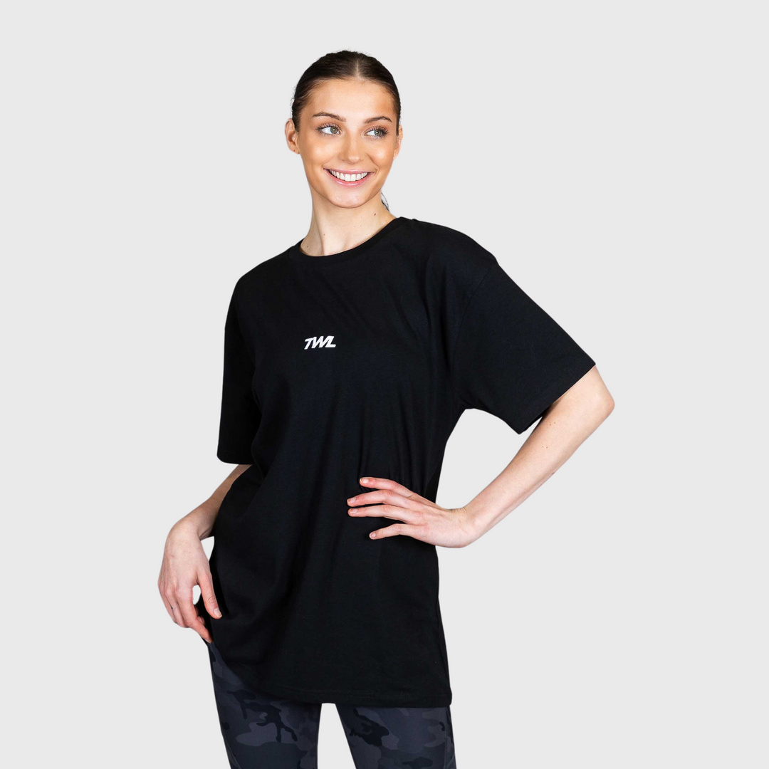 TWL - OVERSIZED T-SHIRT - BLACK/WHITE